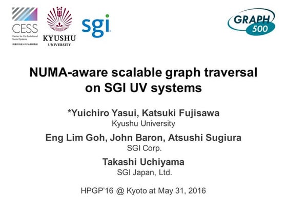 NUMA-aware Scalable Graph Traversal on SGI UV Systems