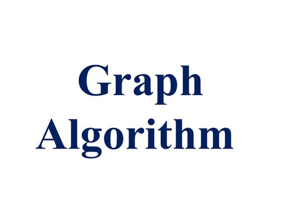 Graph algorithm