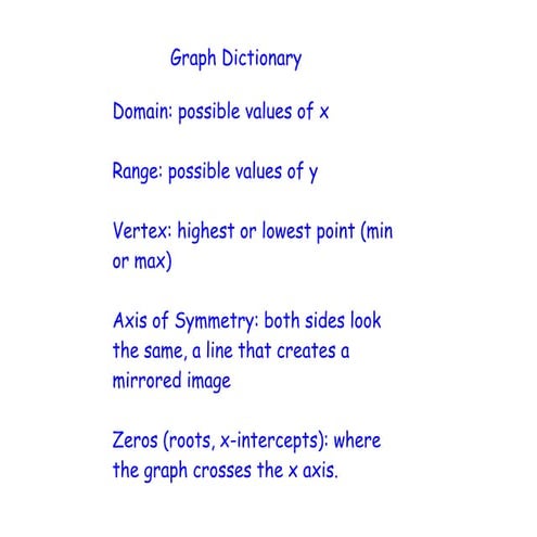 Graph Dictionary | PDF