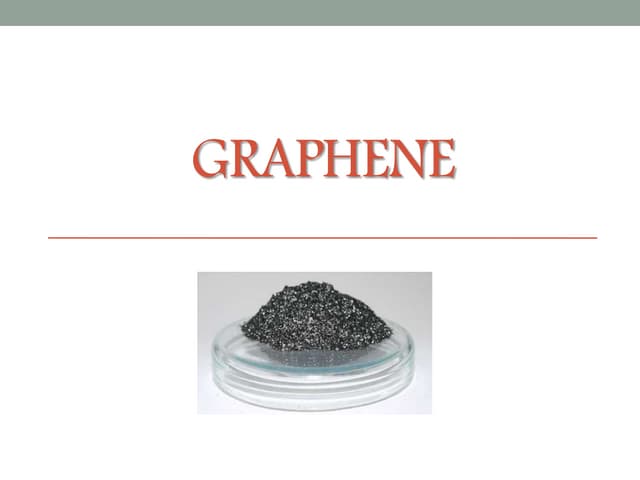 Graphene applications