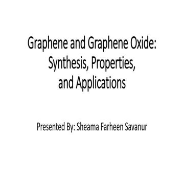 Graphene and graphene oxide