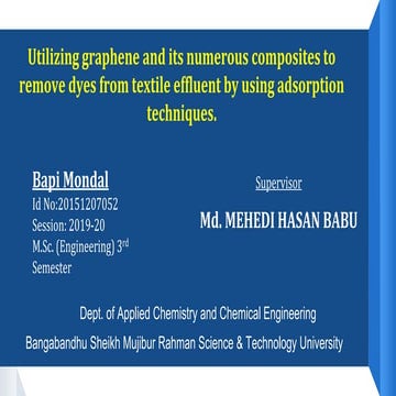 Graphene and its derivatives for Dye removal_Bapi mondal.pdf