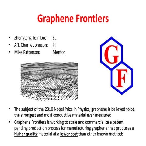 Graphene frontiers lecture 8 resources | PPTX