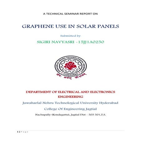 Graphene solar