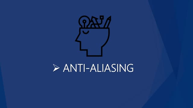 Anti- aliasing computer graphics