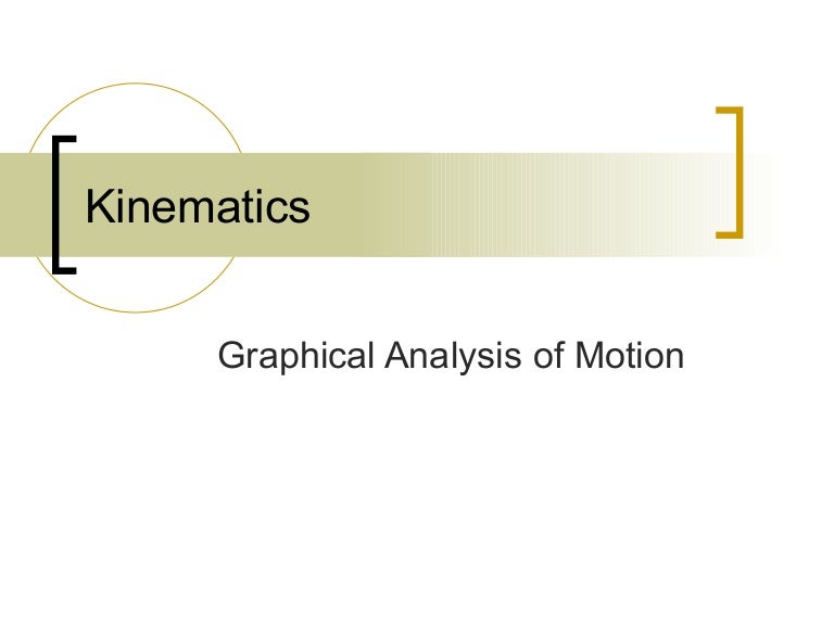 graphical analysis of motion physics