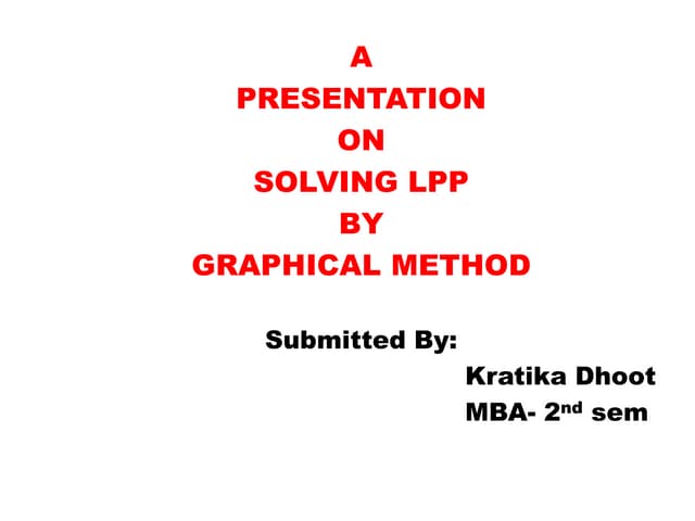 graphical method 