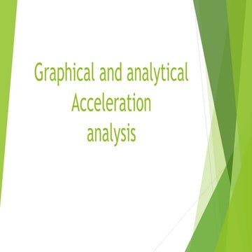 Graphical and analytical accelerationanalysis Q&A