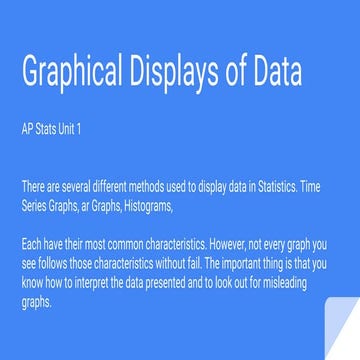 Graphical Displays of Data | PPT