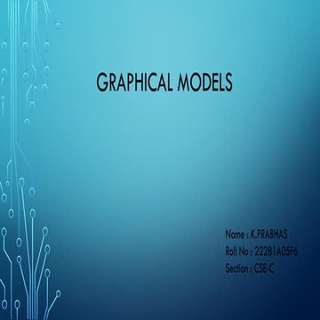 GRAPHICAL MODELS (22-5F6) machine learning