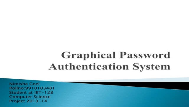 Authentication scheme for session password using Images and color | PPT