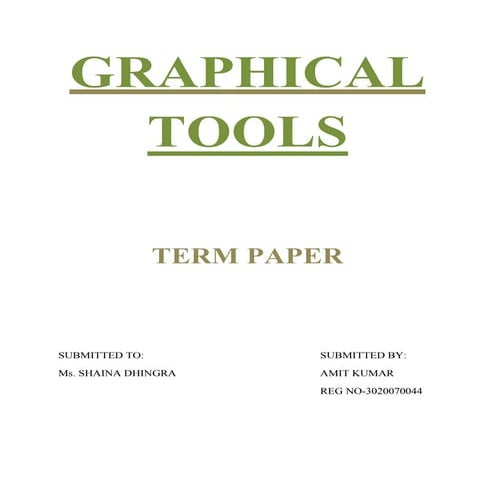 Graphical Tool Term Paper