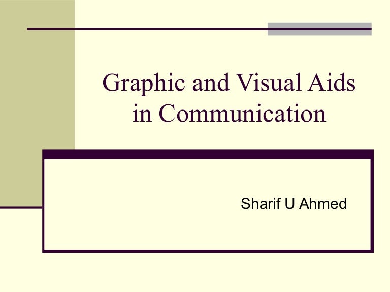Graphic and visual aids in communication