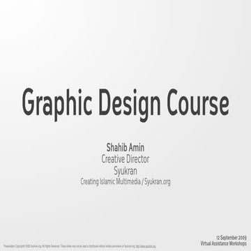 Graphic Design course