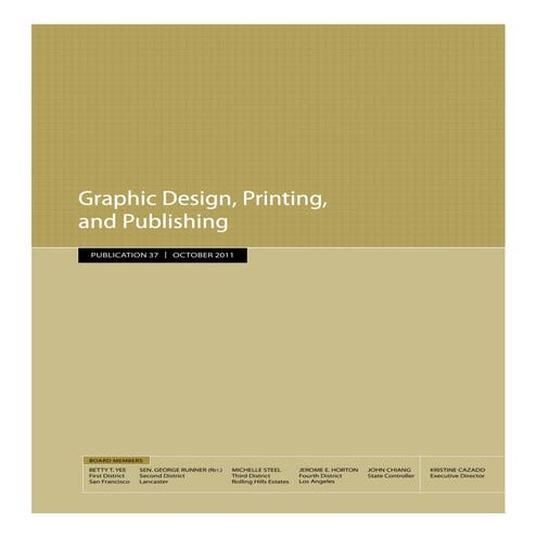 Graphic design. printing and publishing