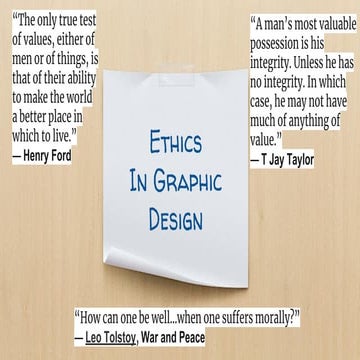 Ethics in Graphic Design