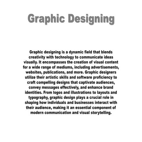 Graphic Designing course in Chandigarh..
