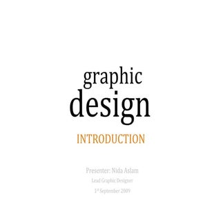 Graphic Design Introduction   Upload