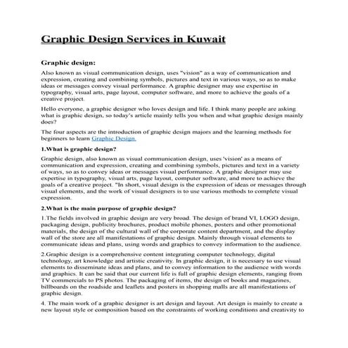 Graphic Design Services in Kuwait.ppt