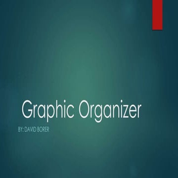 Graphic organizer Presentation