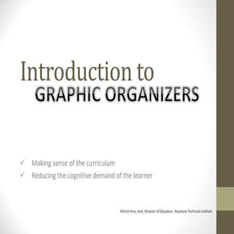 Introduction to Graphic Organizers