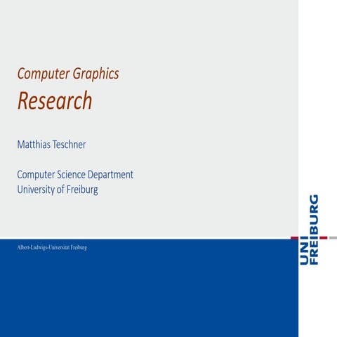 Computer Graphics Research Application Areas | PDF