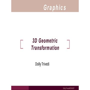 3 d transformation Rotation | PPTX