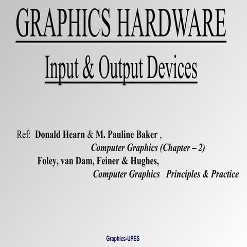 Input devices in computer graphics