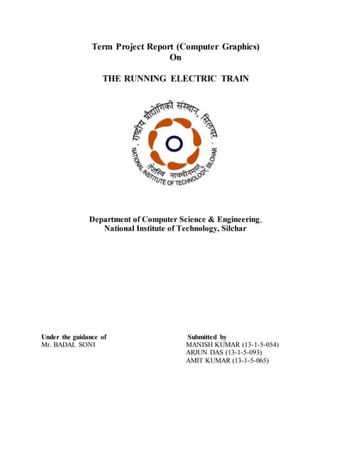 Computer Graphics Project- The Running Train