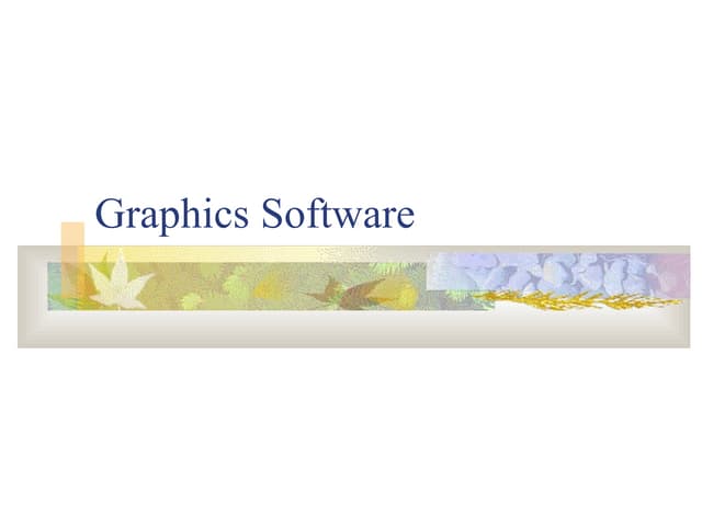 Graphics software