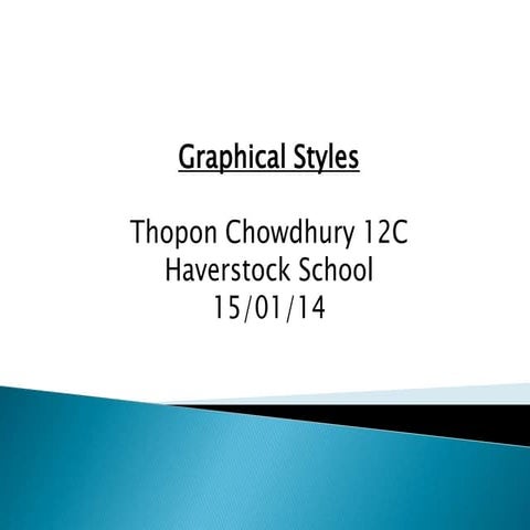 Graphic styles and colour theory presentation