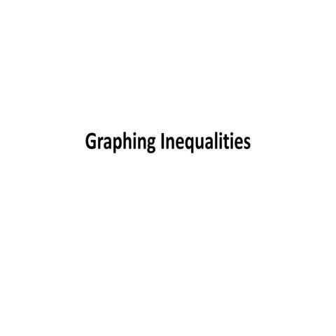 Graphing Inequalities Example