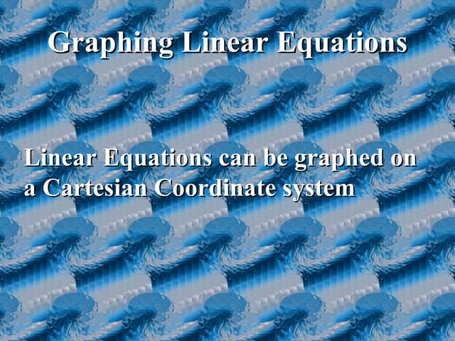 Graphing lines