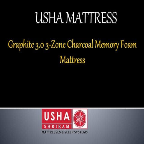 Graphite 3.0 3 zone charcoal memory foam mattress | PPTX