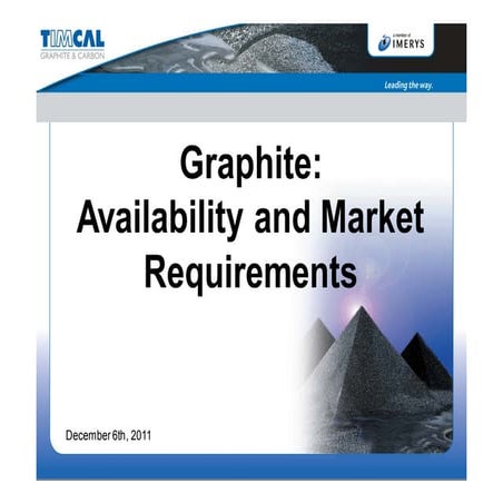 Graphite Availability and Market Requirements by Fabrizio Corti | PDF