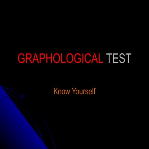 Graphological test
