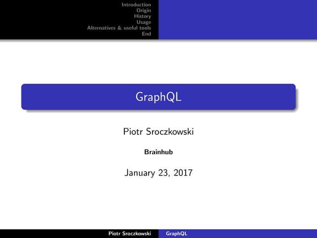 Introduction to GraphQL