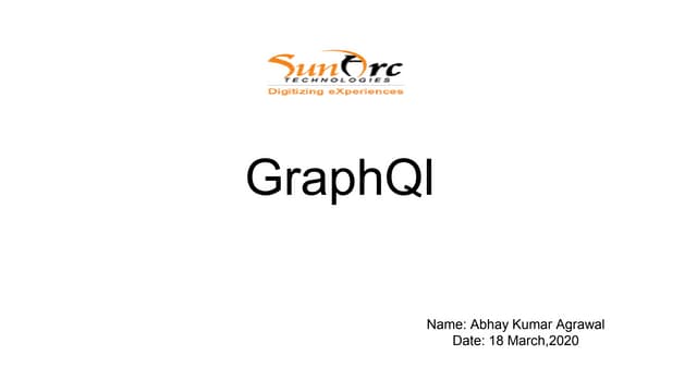 GraphQl Introduction
