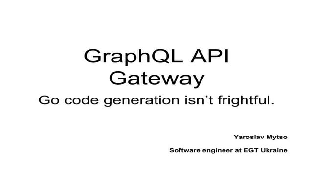 Graph ql api gateway