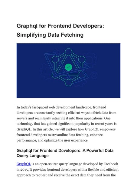 Graphql for Frontend Developers Simplifying Data Fetching.docx