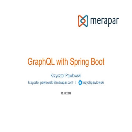 GraphQL with Spring Boot | PDF