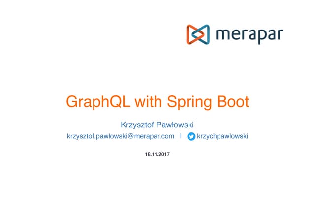 GraphQL with Spring Boot