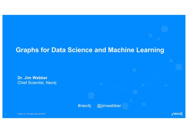Graphs for Data Science and Machine Learning
