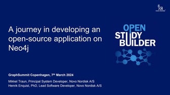 Novo Nordisk's journey in developing an open-source application on Neo4j