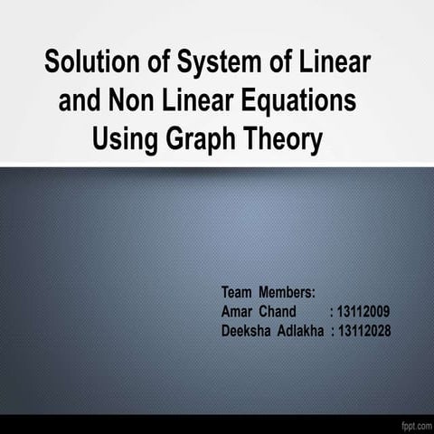 Graph theory