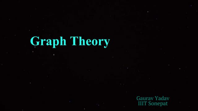 Graph theory