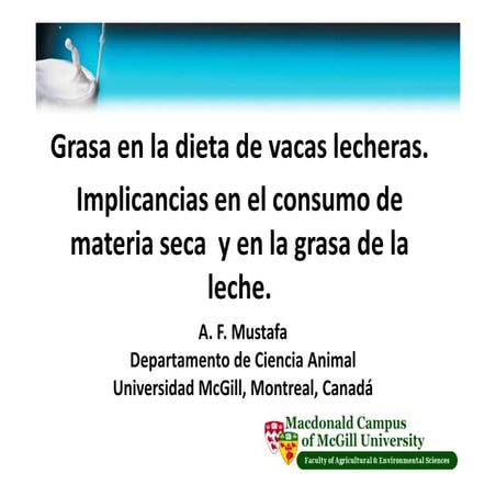 Grasa vacas lecheras