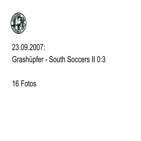 Grashüpfer - South Soccers II