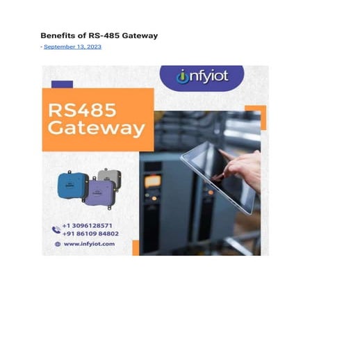 Benefits of RS-485 Gateway