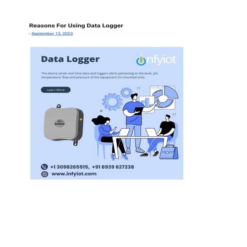 Reasons For Using Data Logger